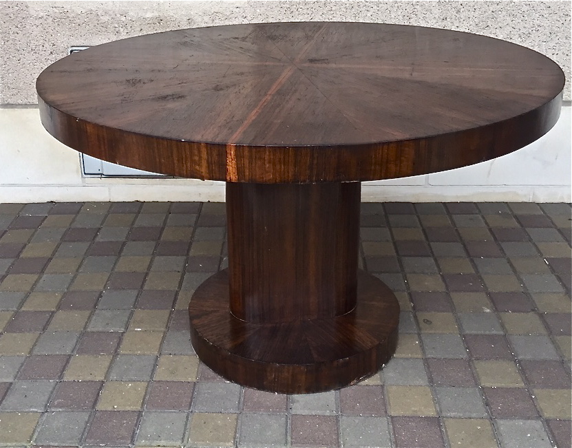 Table Guéridon Art Deco In Rosewood