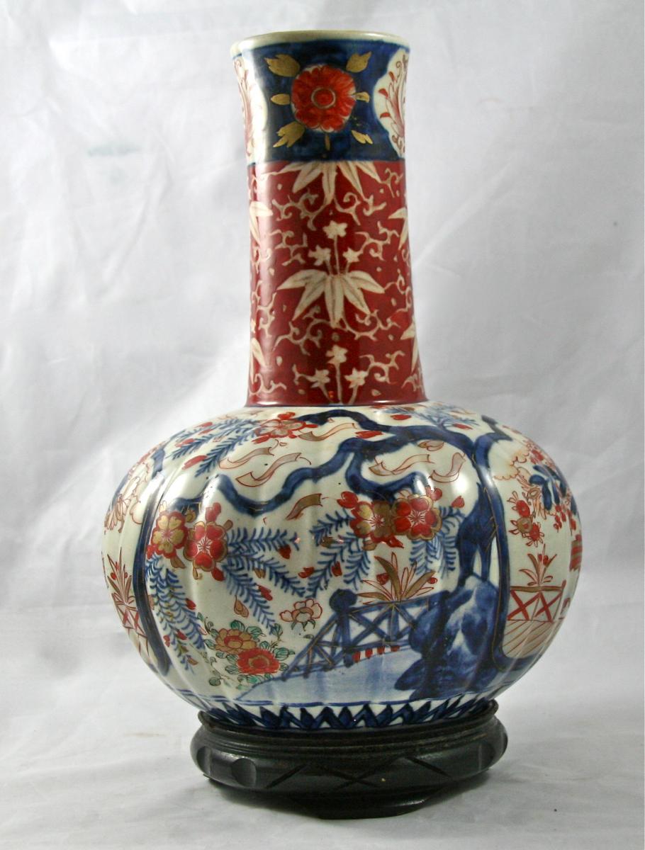 Grand Vase XIXème En Porcelaine Imari  -photo-2