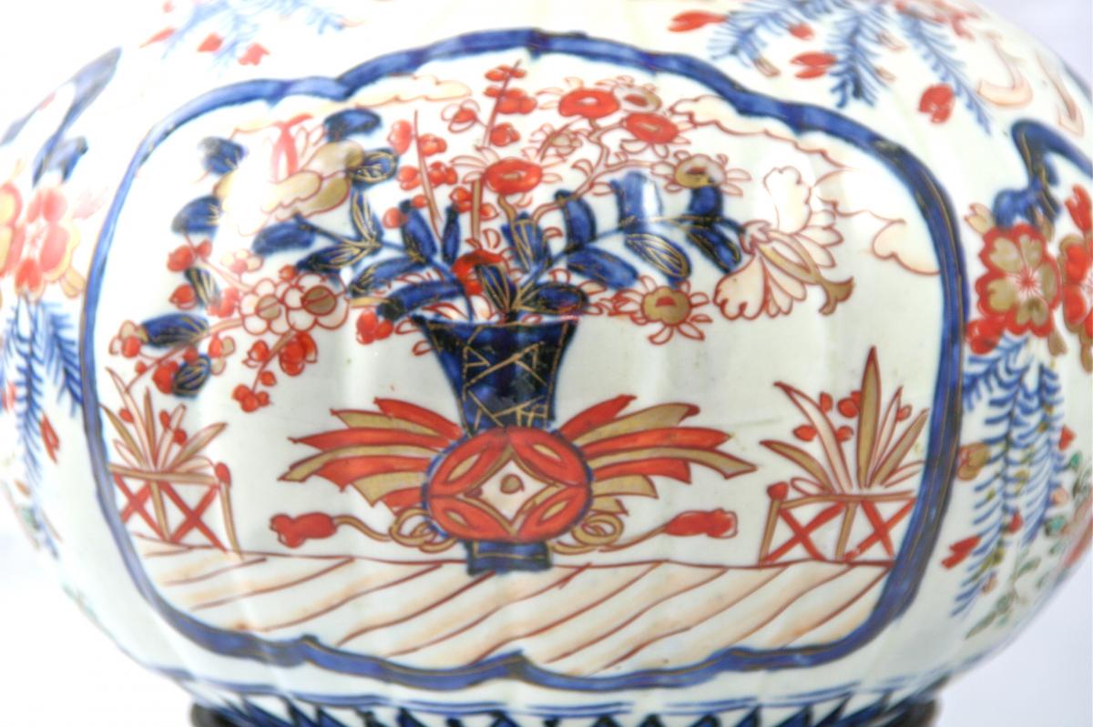 Grand Vase XIXème En Porcelaine Imari  -photo-4