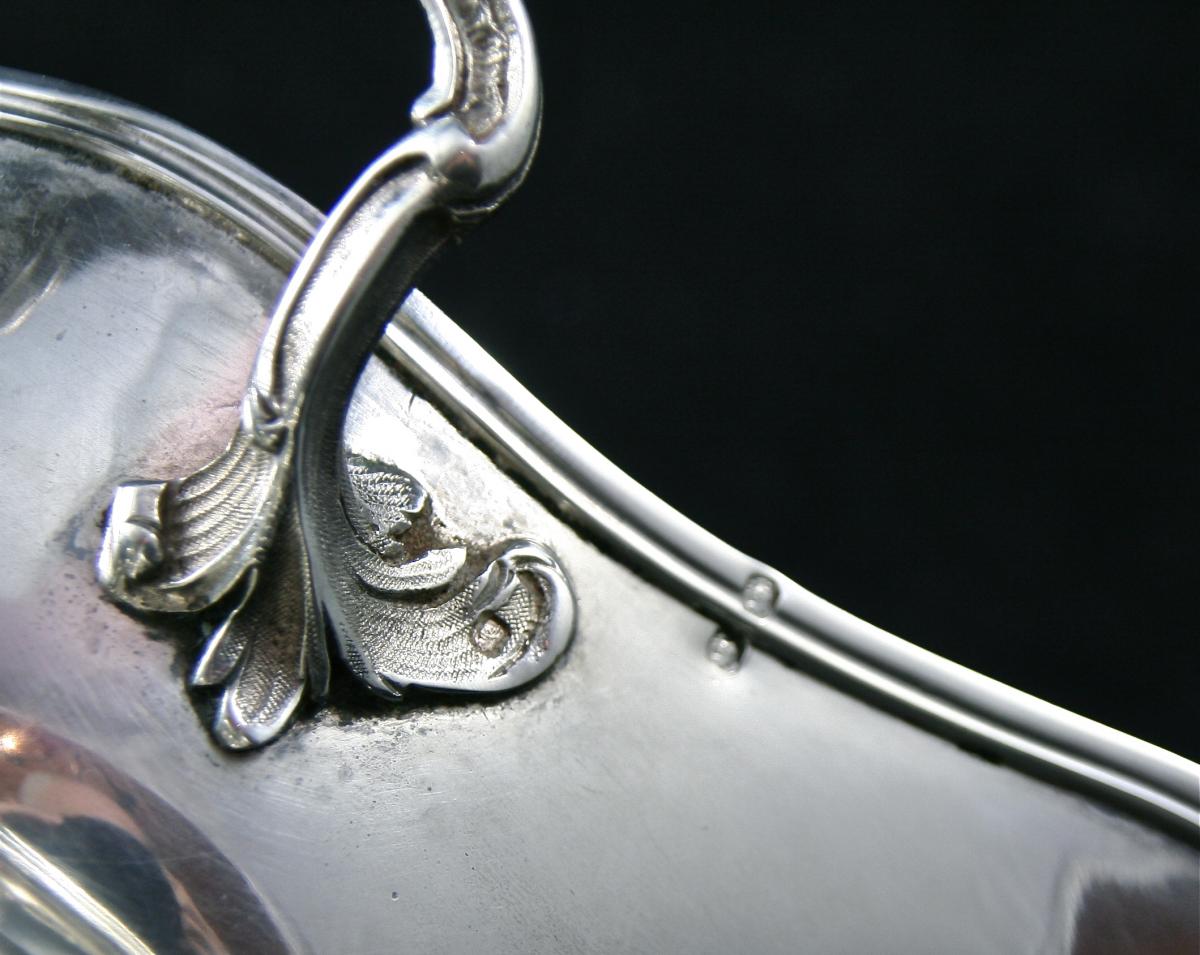 Paire De Saucières XIXème En Argent Massif-photo-4