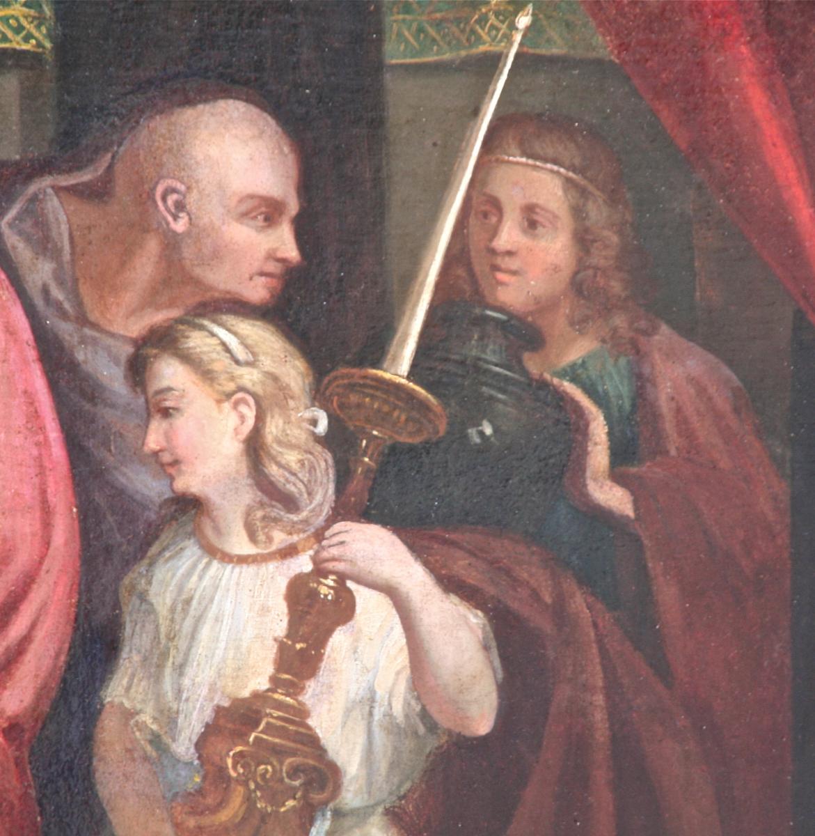 Painting XVIII "presentation Of Jesus To The Temple" By Claude Arnulphi-photo-1