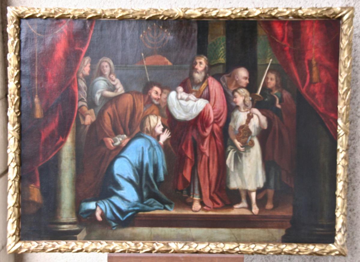 Painting XVIII "presentation Of Jesus To The Temple" By Claude Arnulphi-photo-5