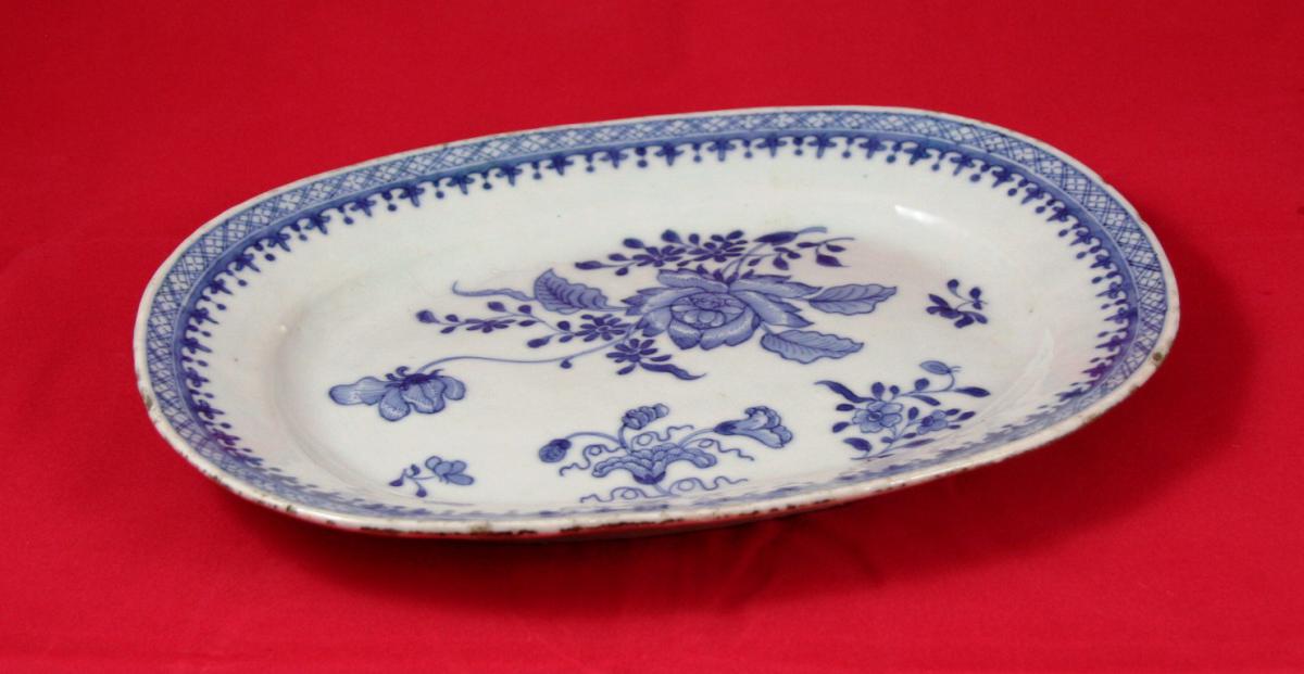 Plat En Porcelaine De Chine XVIIIème-photo-2