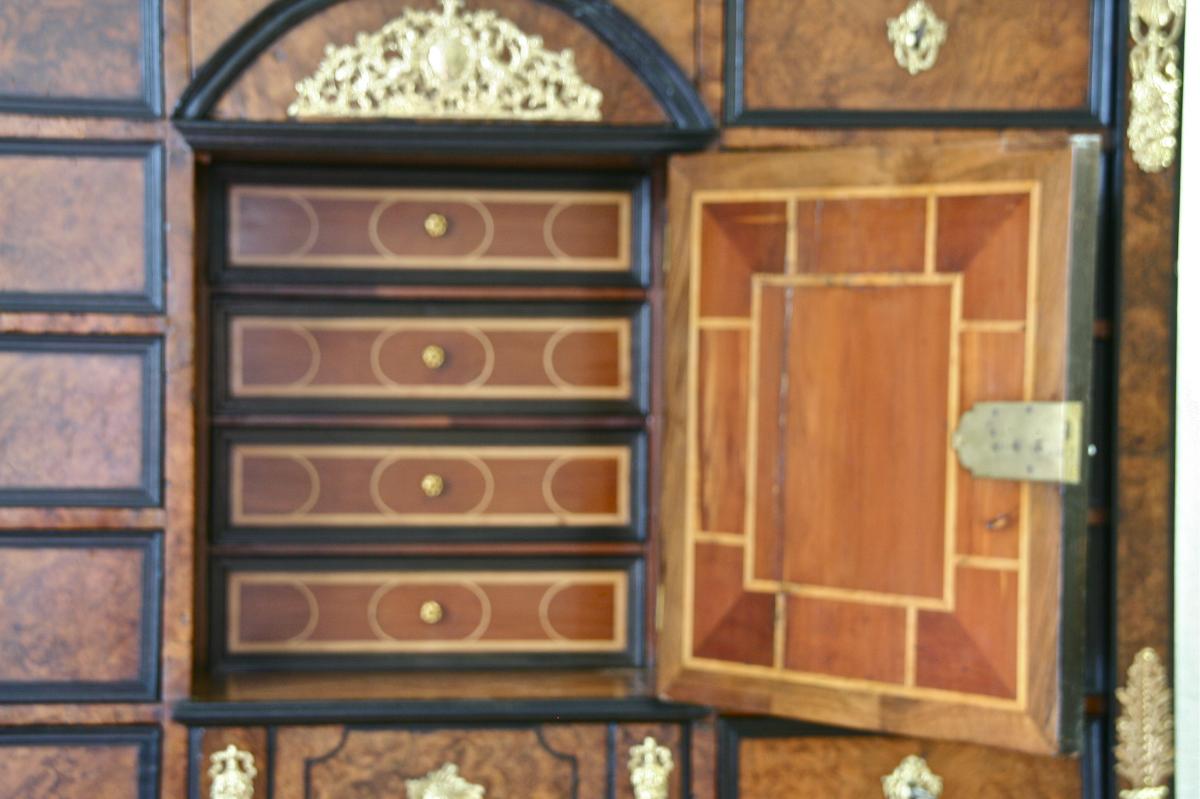 Cabinet XVIIIème En Placage d'époque Louis XIV-photo-7