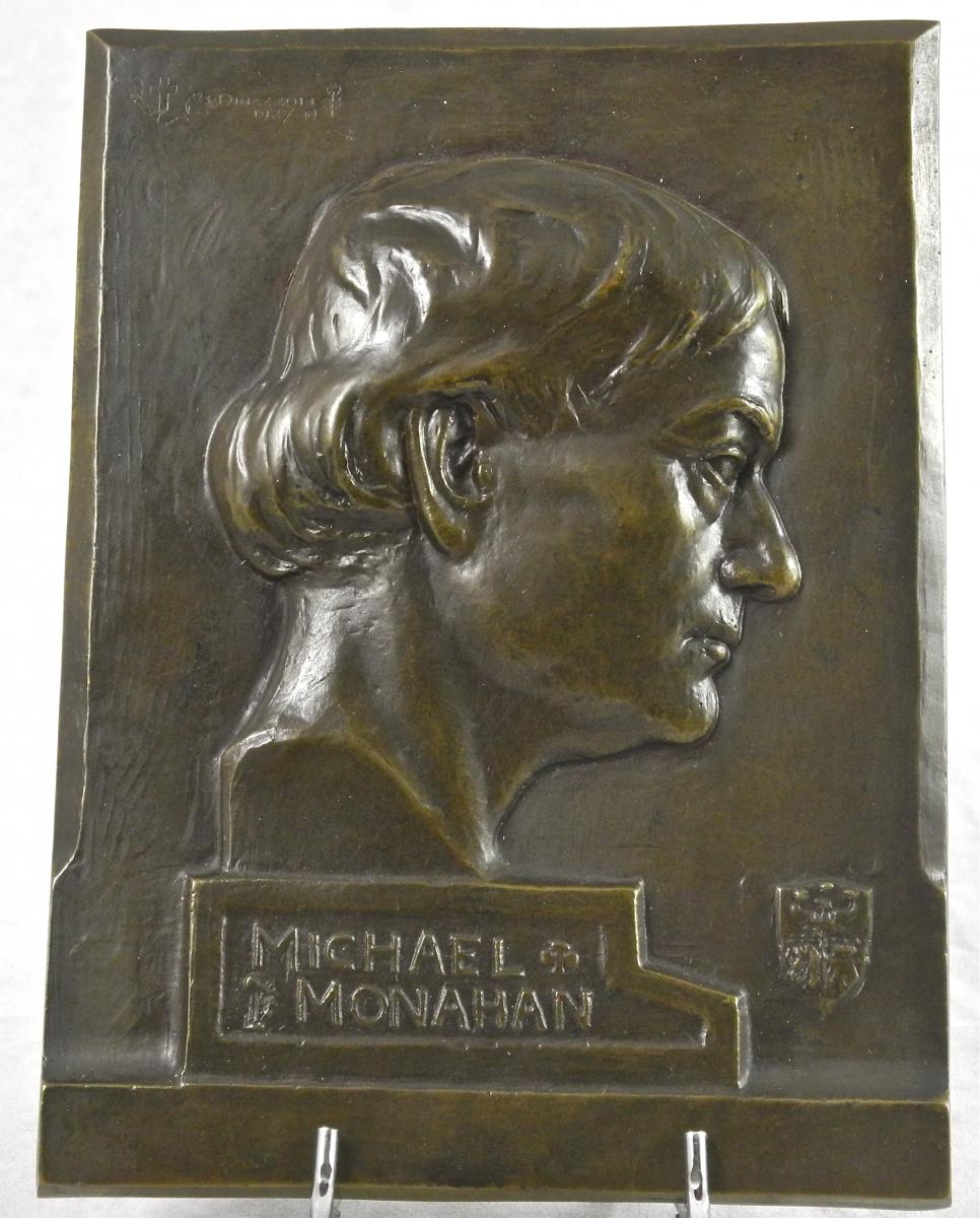 Bronze Plate Sculpture By Monahan By Minazzoli-photo-1