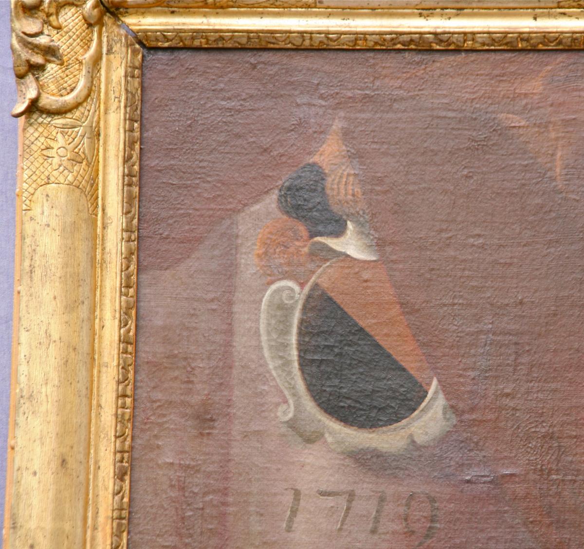 Peinture XVIIIème " Capitoul De Toulouse"-photo-1