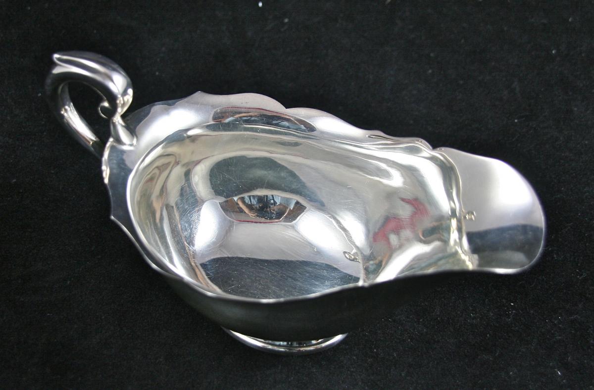 Twentieth Sauceboat In Sterling Silver-photo-3