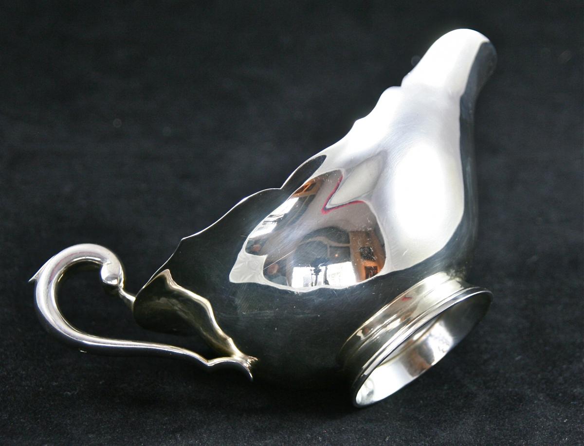 Twentieth Sauceboat In Sterling Silver-photo-3