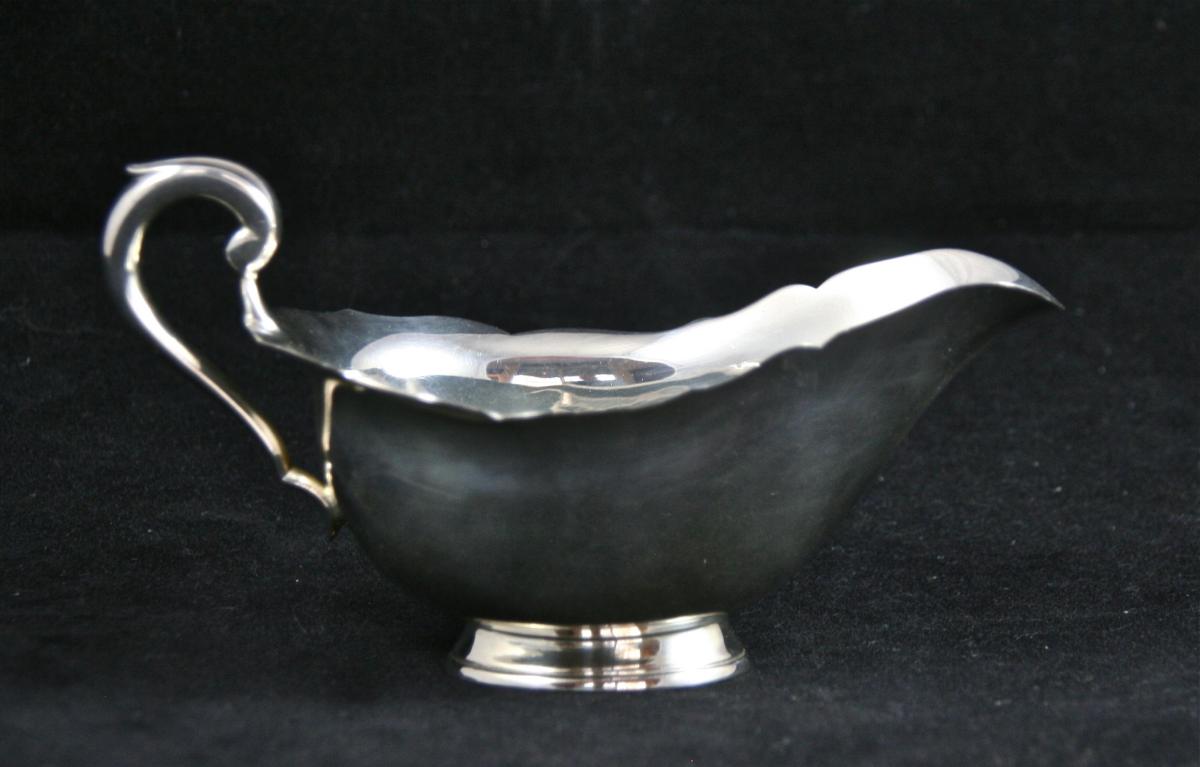 Twentieth Sauceboat In Sterling Silver-photo-4