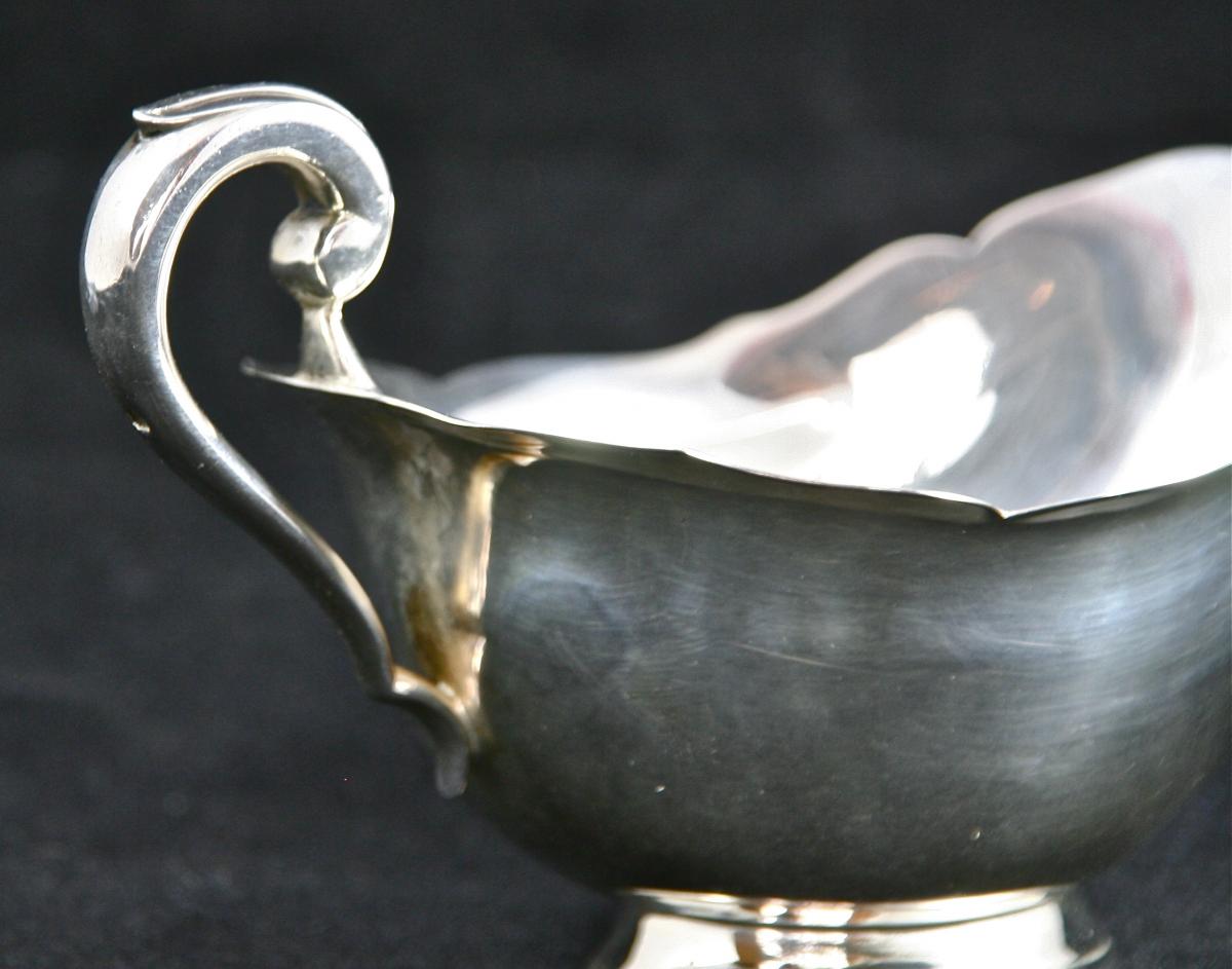 Twentieth Sauceboat In Sterling Silver-photo-5