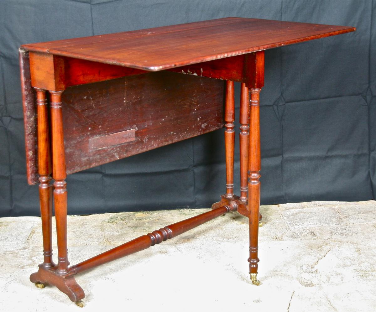 Table With Shutters XIXth Mahogany-photo-6