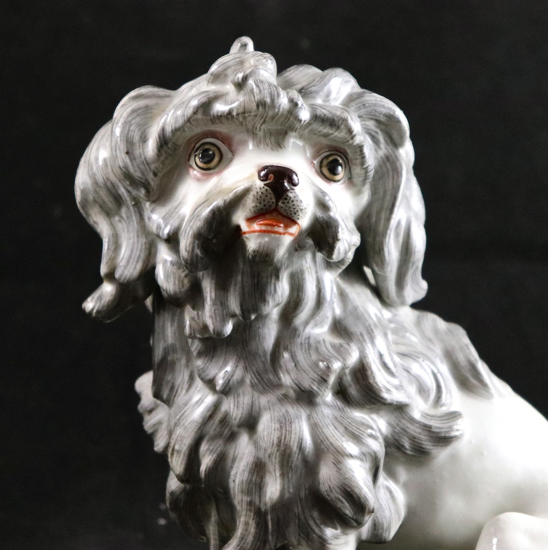 Nineteenth Porcelain Dog From Paris-photo-4