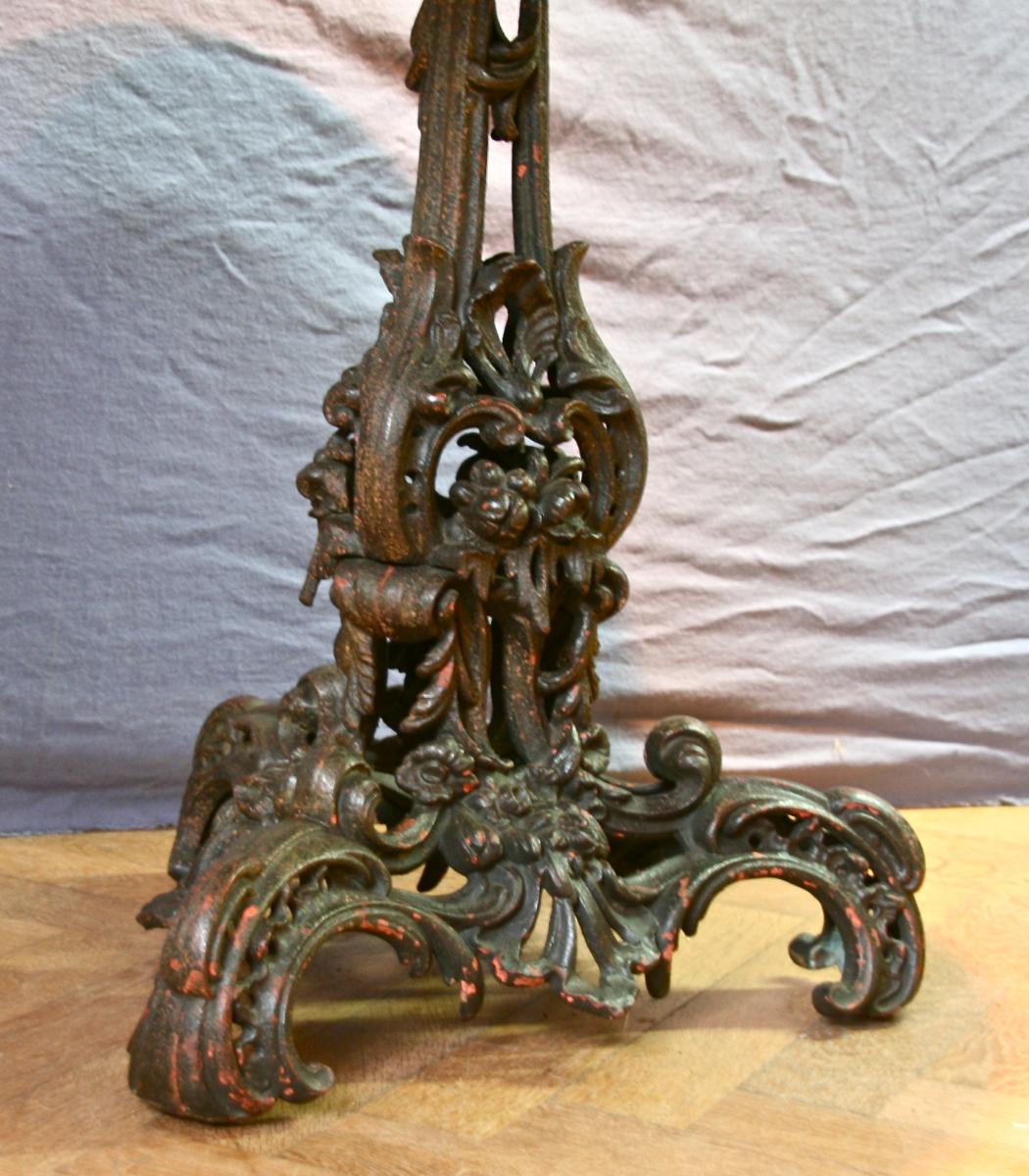Pedestal 1900 Iron Cast Iron Tray In Scaglione-photo-2