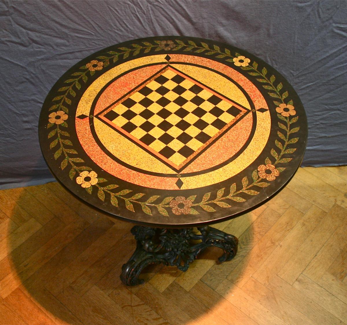 Pedestal 1900 Iron Cast Iron Tray In Scaglione-photo-2