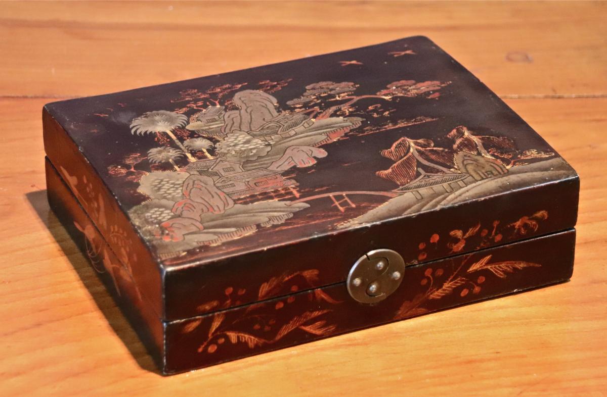 Box Box Lacquer Far East XIXth-photo-2