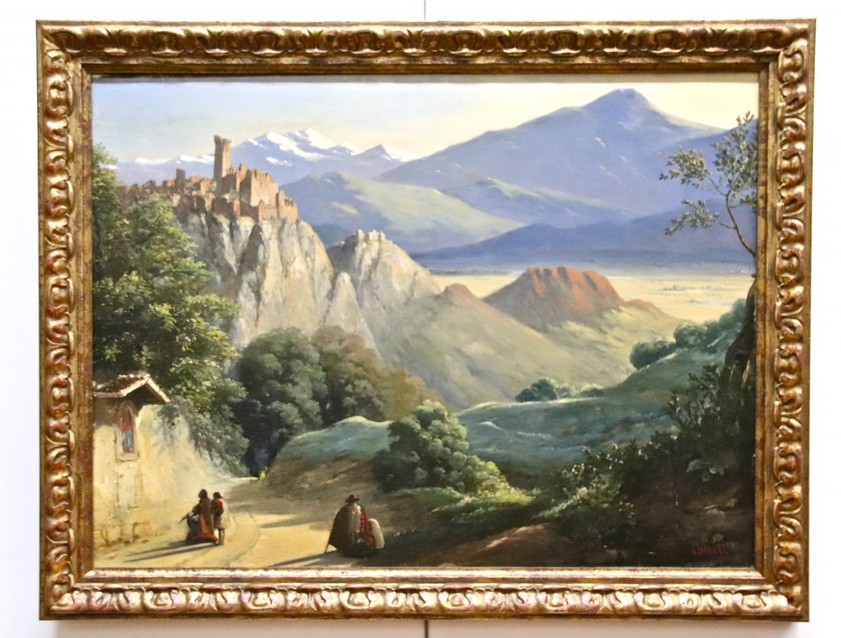 Peinture Paysage XIXème De Joseph Désiré Court-photo-2