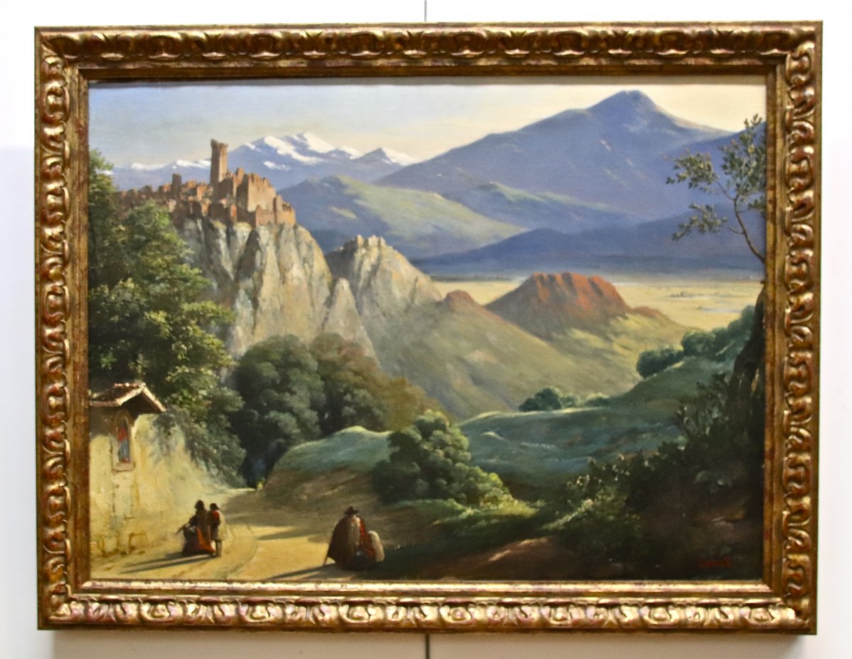 Peinture Paysage XIXème De Joseph Désiré Court