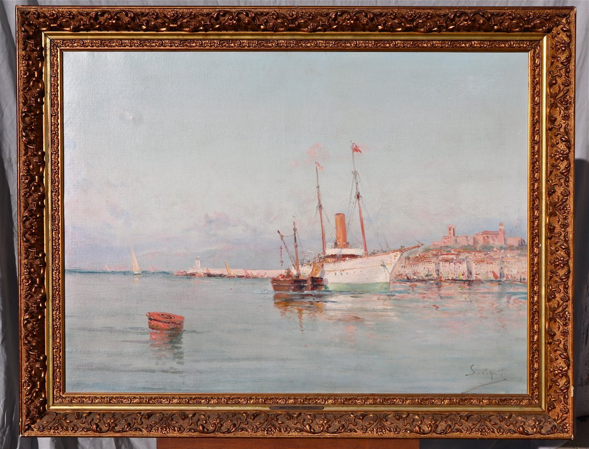 Painting By Henri Malfroy Dit Savigny Port De Cannes
