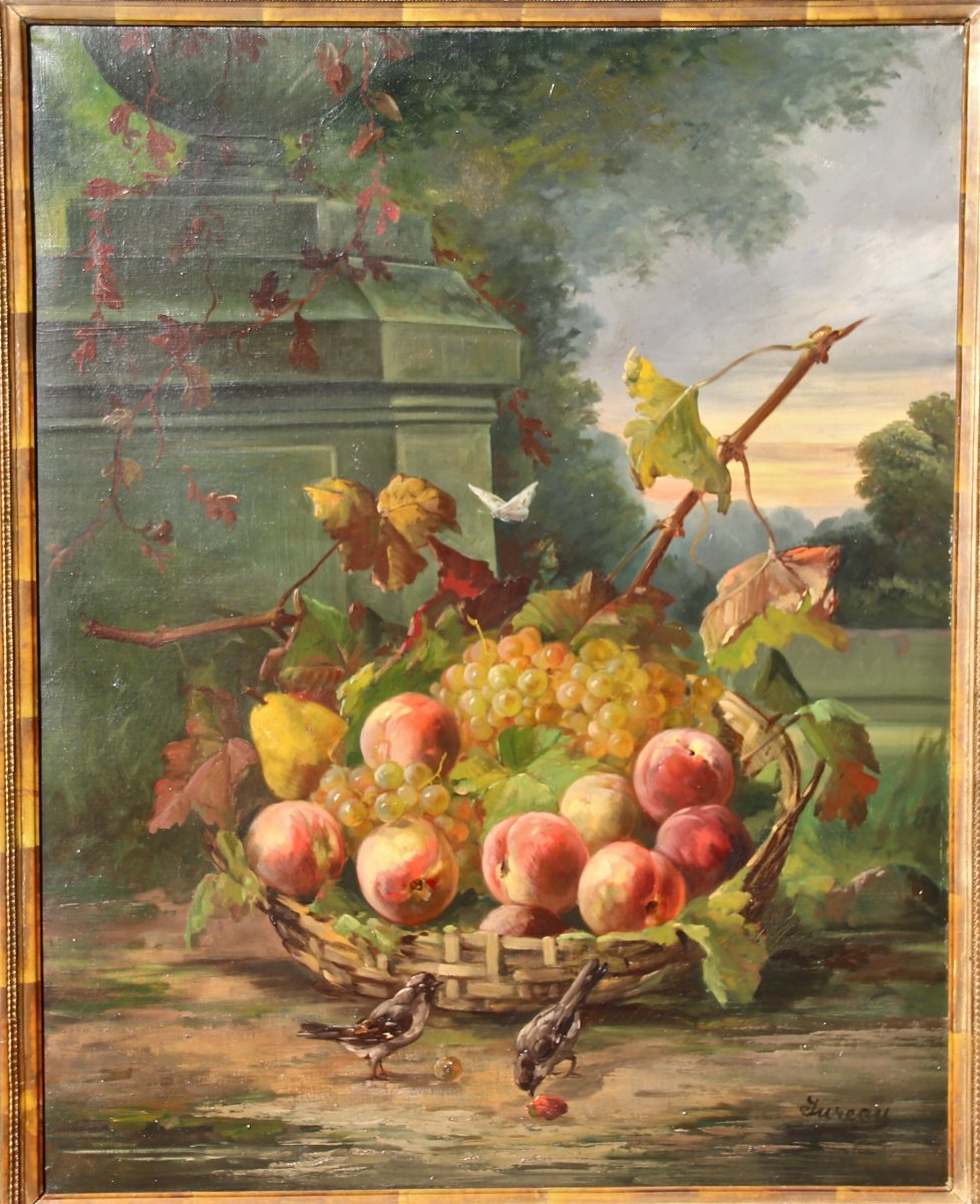 Peinture De Sureau, La Coupe De Fruits Aux Oiseaux-photo-2