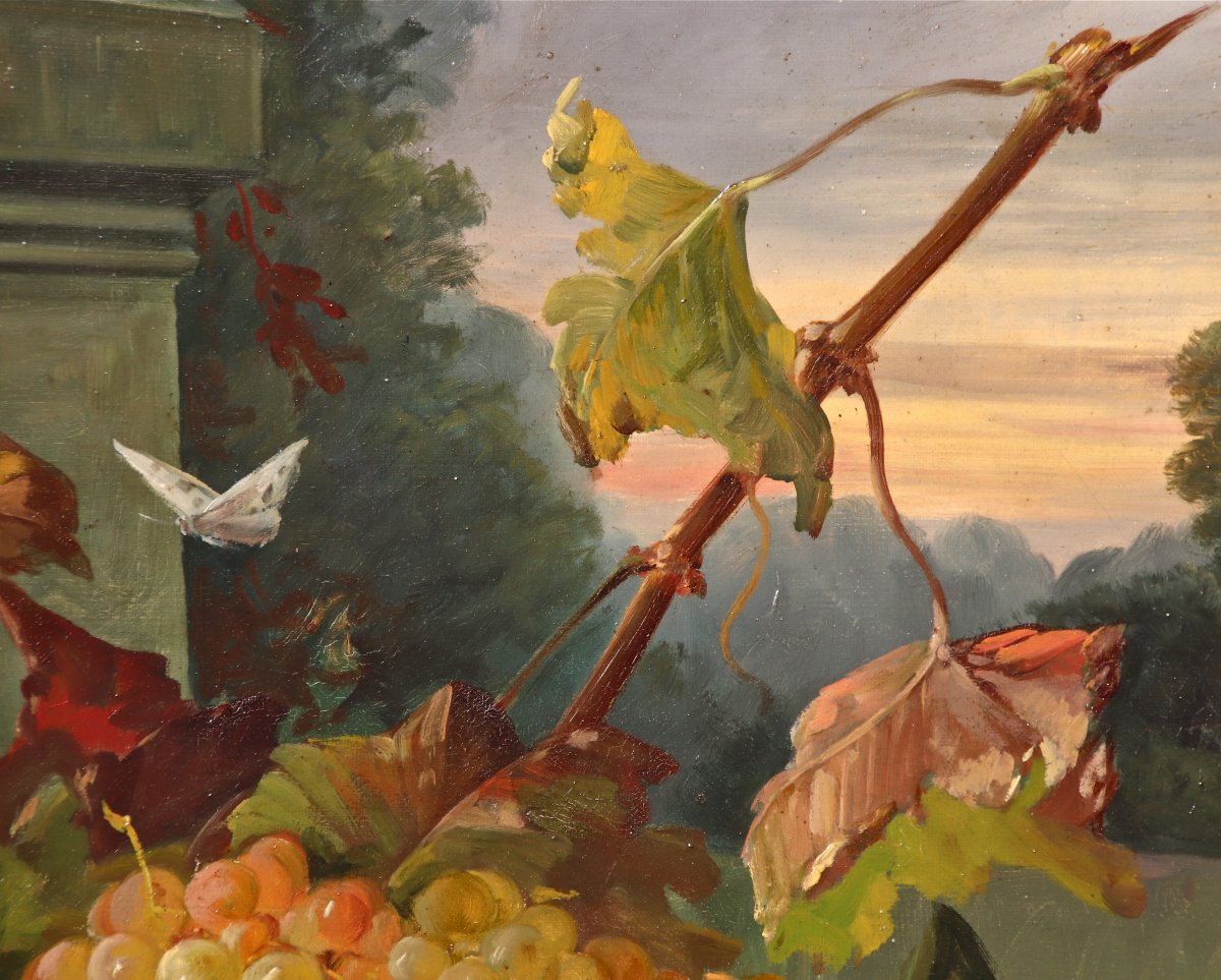 Peinture De Sureau, La Coupe De Fruits Aux Oiseaux-photo-3