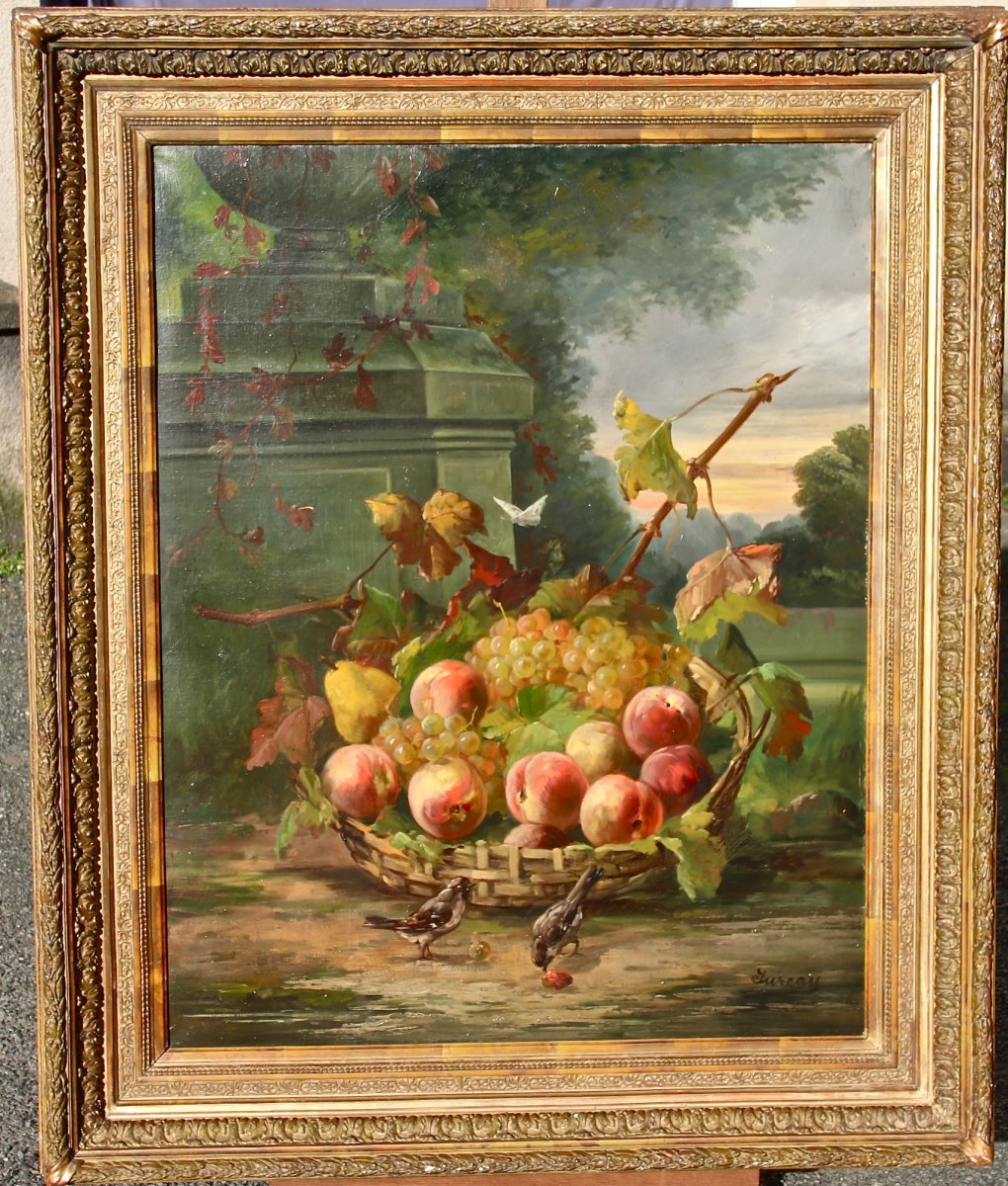 Peinture De Sureau, La Coupe De Fruits Aux Oiseaux-photo-3