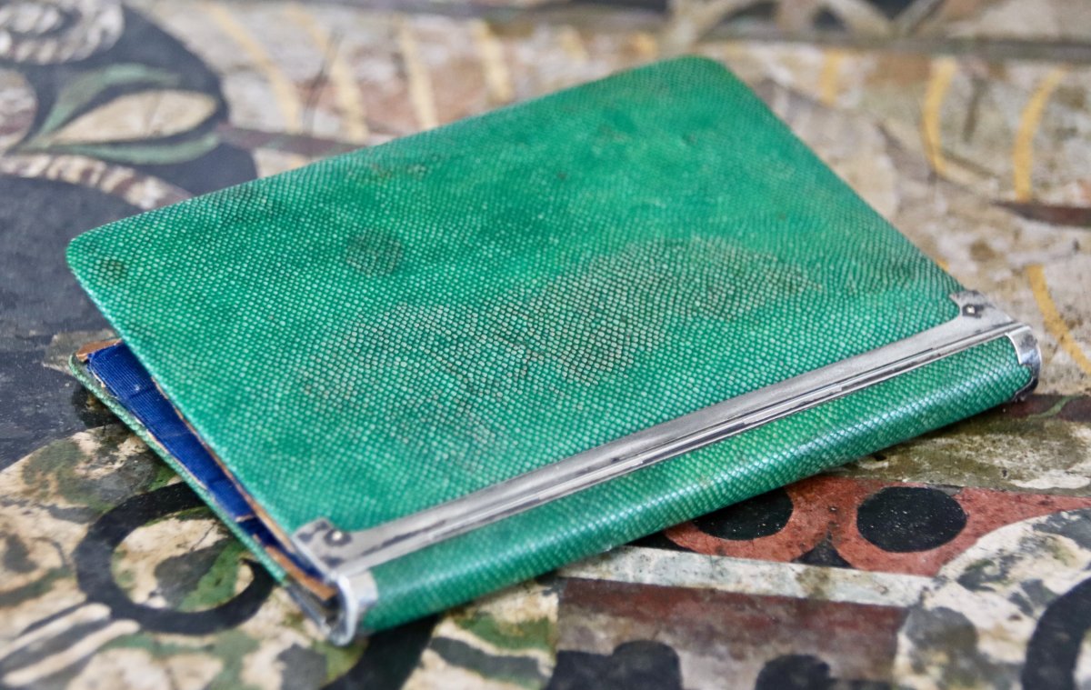 18th Century Bal Carnet In Shagreen-photo-6