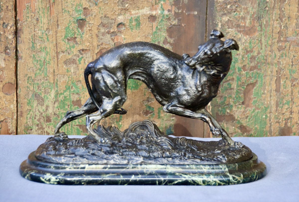 Nineteenth Doggy In Regulates Of Leads On Marble Base-photo-8