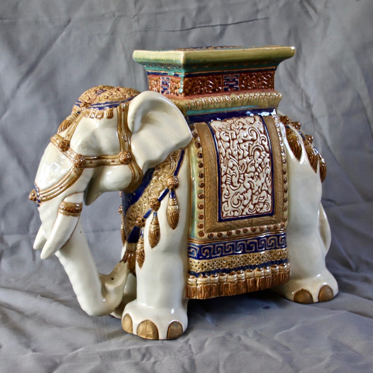 Elephant Stool Ceramic From China-photo-2