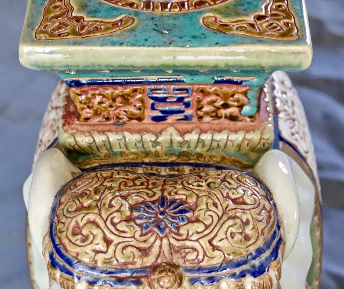 Elephant Stool Ceramic From China-photo-7