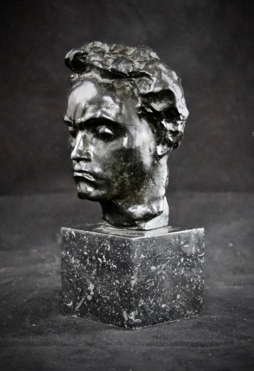 Bronze XXth Portrait Of Beethoven By Arno Breker-photo-2