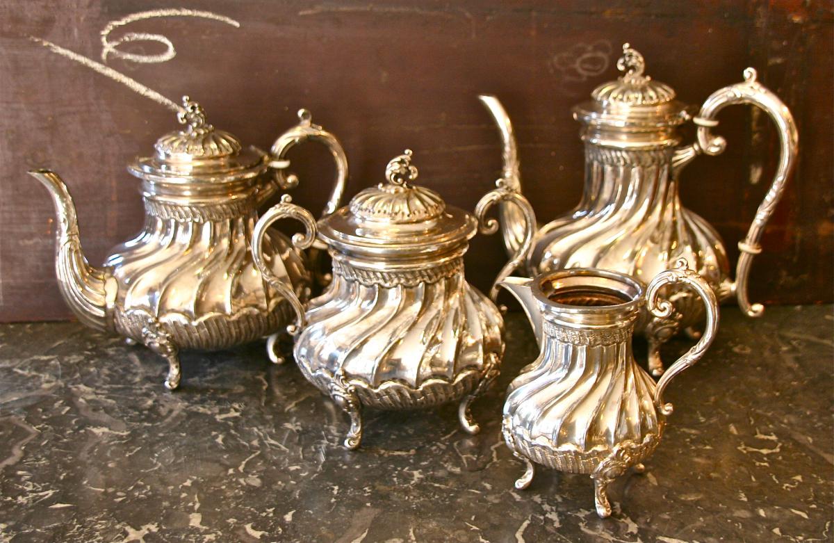 Tea Coffee Service Silver Metal Armand Frenais