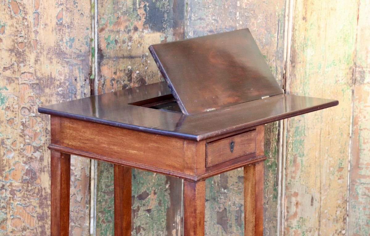 19th Century Mahogany Musician Lectern Table-photo-3