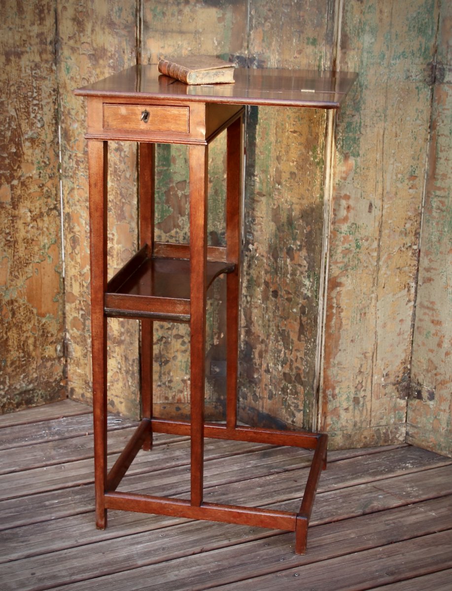 19th Century Mahogany Musician Lectern Table-photo-1