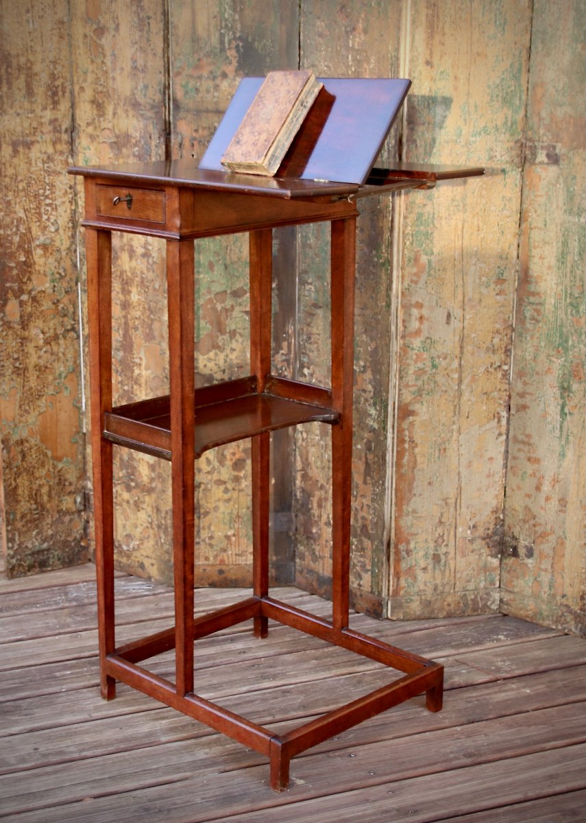 19th Century Mahogany Musician Lectern Table