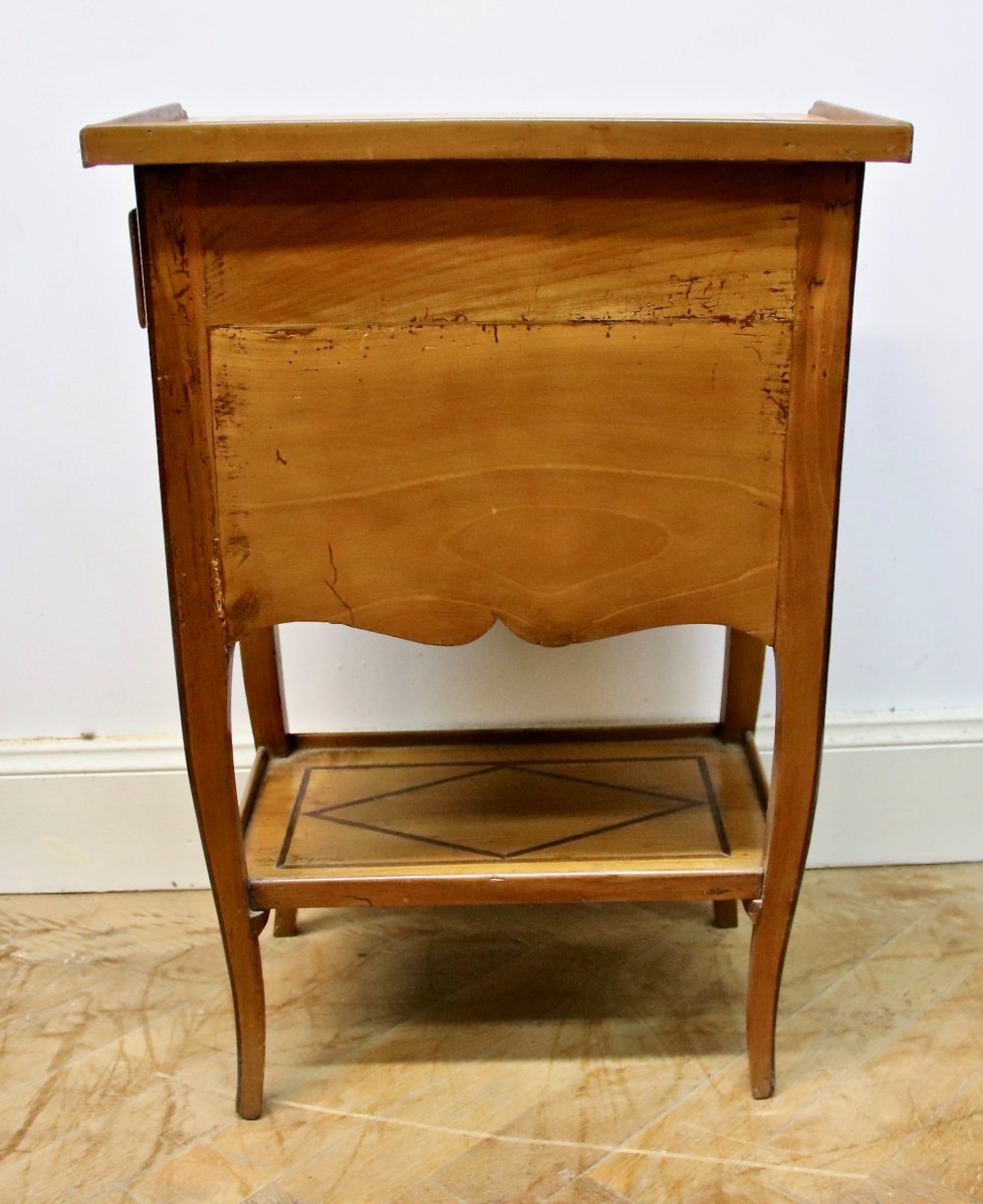 Encas Table Rosewood Inlays 3 Drawers 18th Century-photo-8