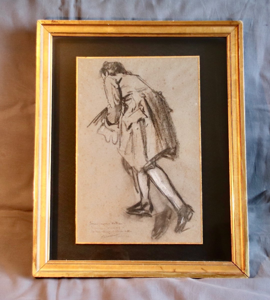 Early 20th Century Drawing After Watteau-photo-1