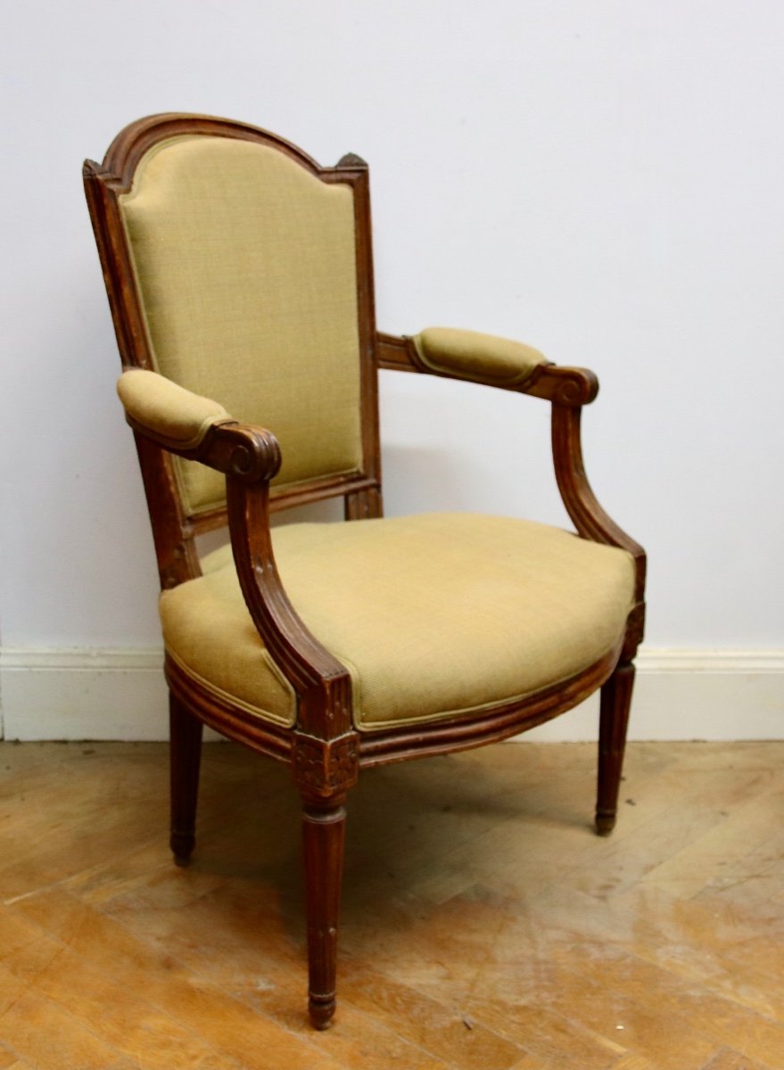 Louis XVI Style Armchair And XVIIIth Period-photo-2
