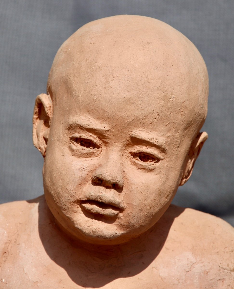 Twentieth Terracotta Child Bust-photo-2