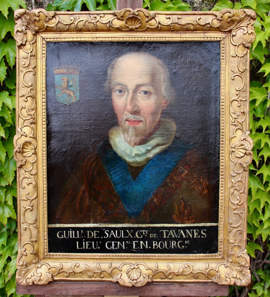 Peinture Portrait XVIII&egrave;me Guillaume De Saulx-photo-1