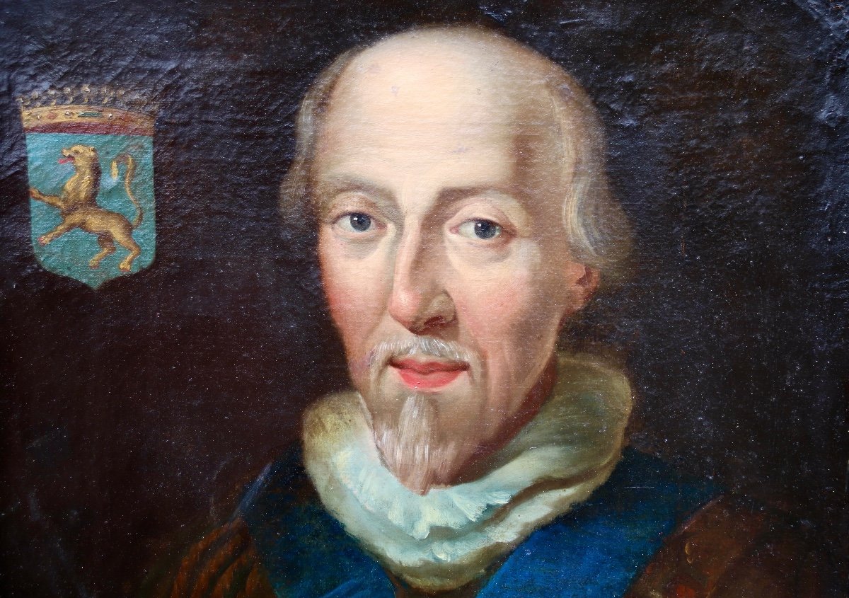 Peinture Portrait XVIII&egrave;me Guillaume De Saulx-photo-3