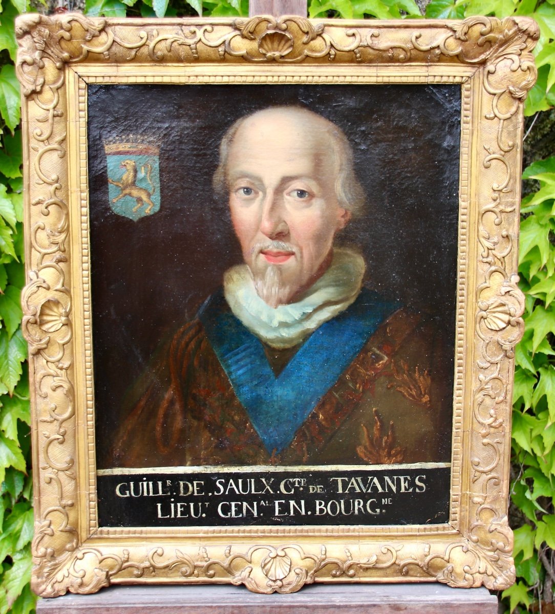 Peinture Portrait XVIII&egrave;me Guillaume De Saulx-photo-4