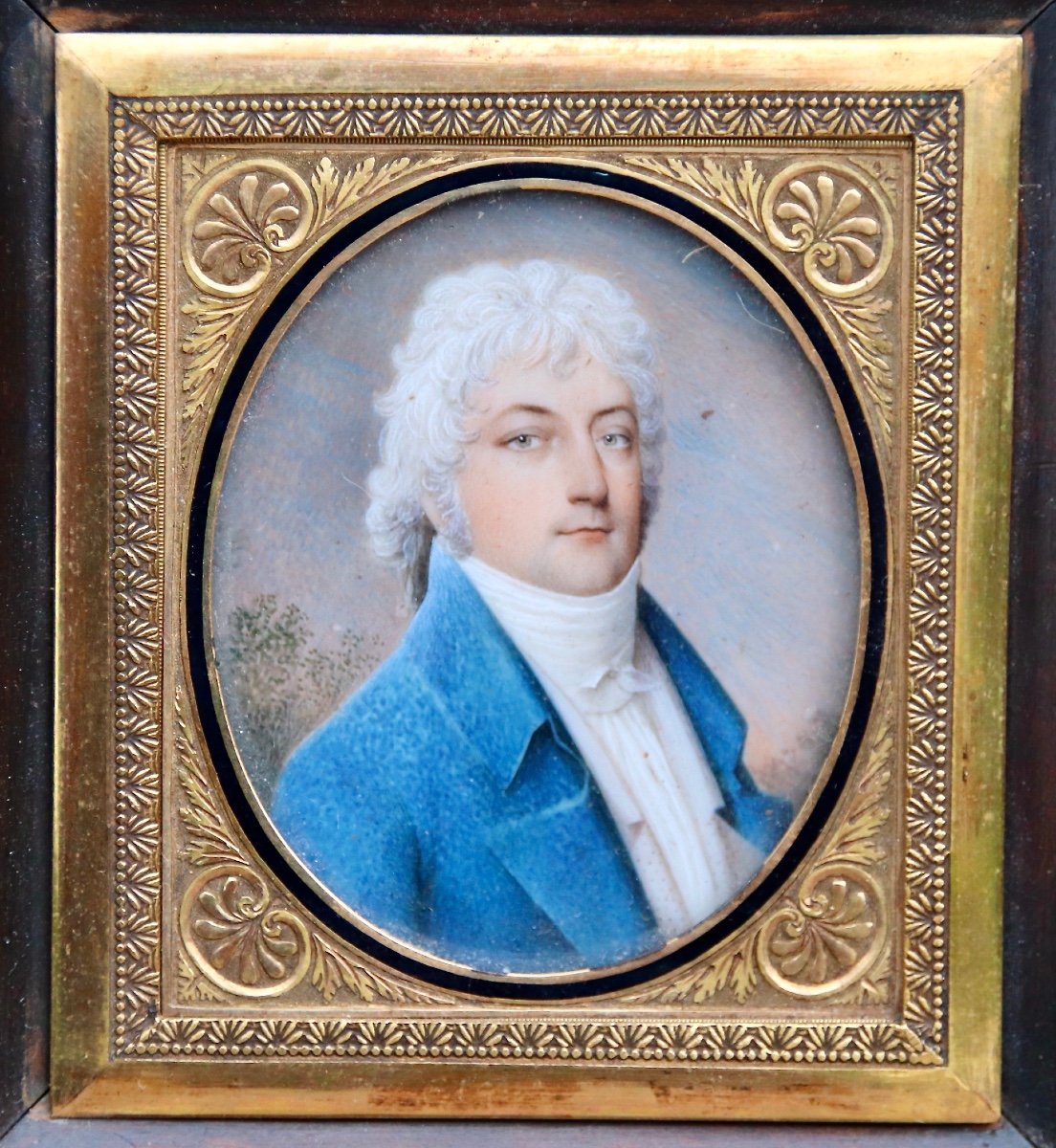 Miniature Of Man In Blue Jacket Early Nineteenth-photo-3