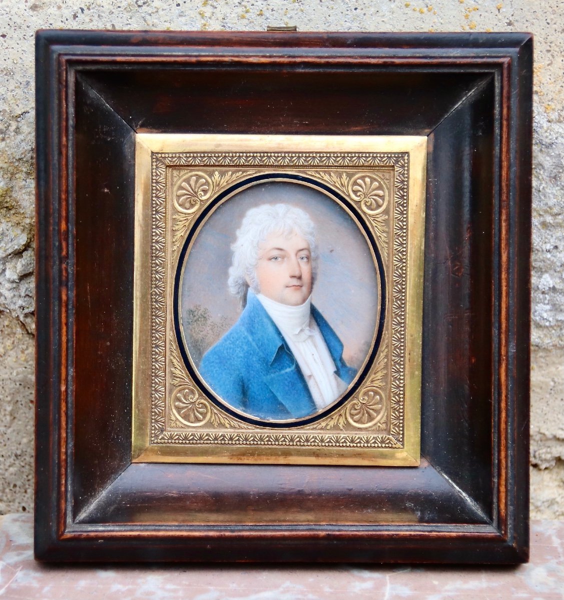 Miniature Of Man In Blue Jacket Early Nineteenth-photo-4