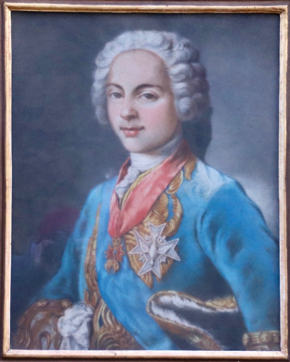 Pastel XVIIIth Portrait Of Louis De France-photo-2