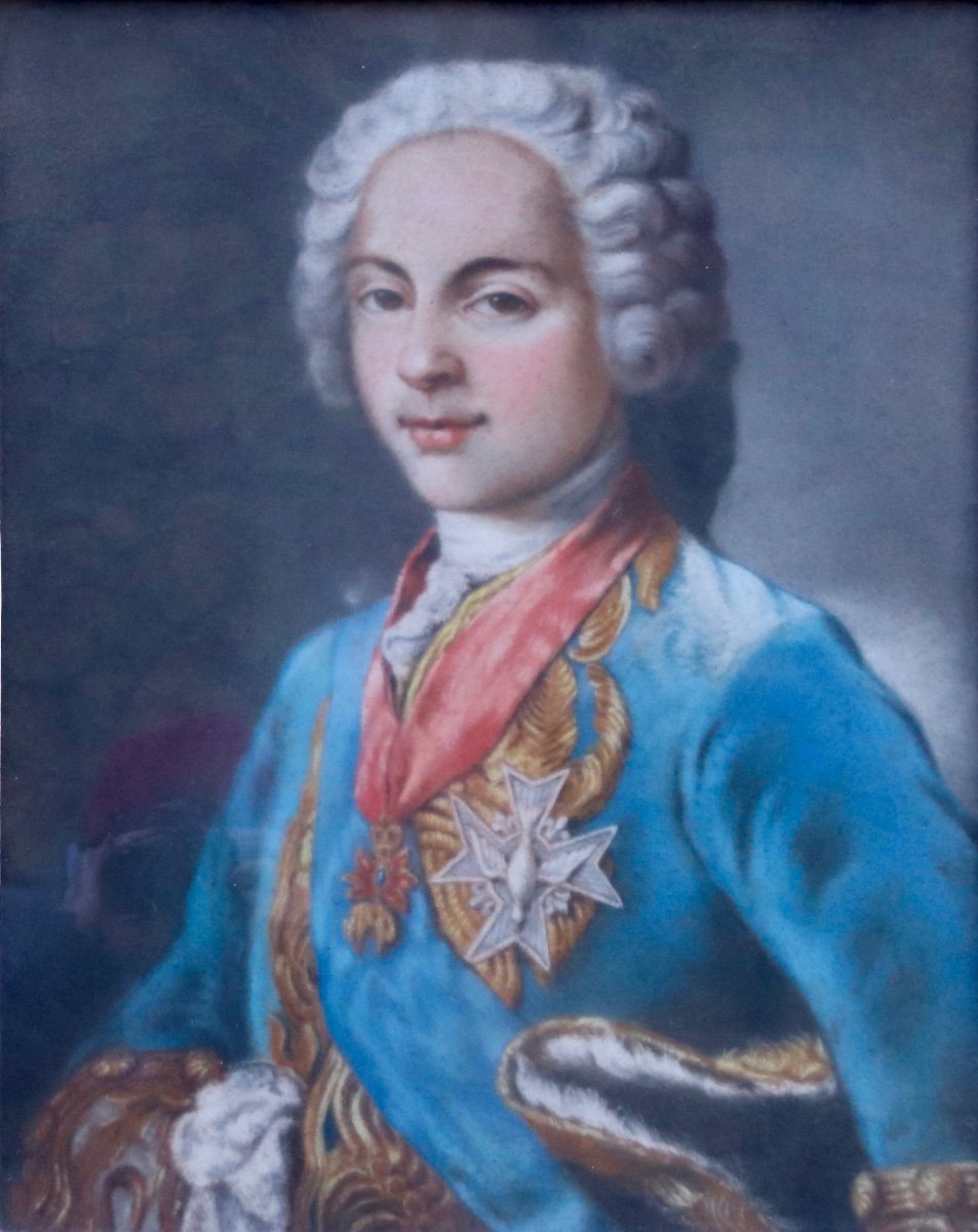 Pastel XVIIIth Portrait Of Louis De France-photo-2