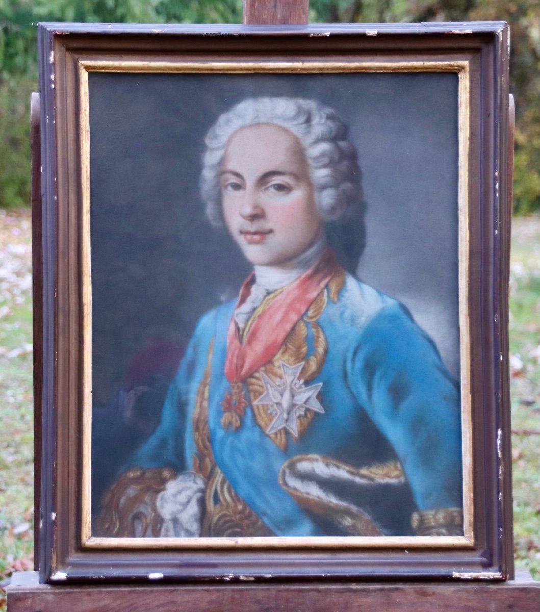 Pastel XVIIIth Portrait Of Louis De France