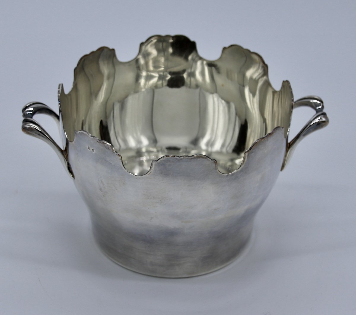 20th Century Cooler Or Canopy In Silver Metal-photo-3