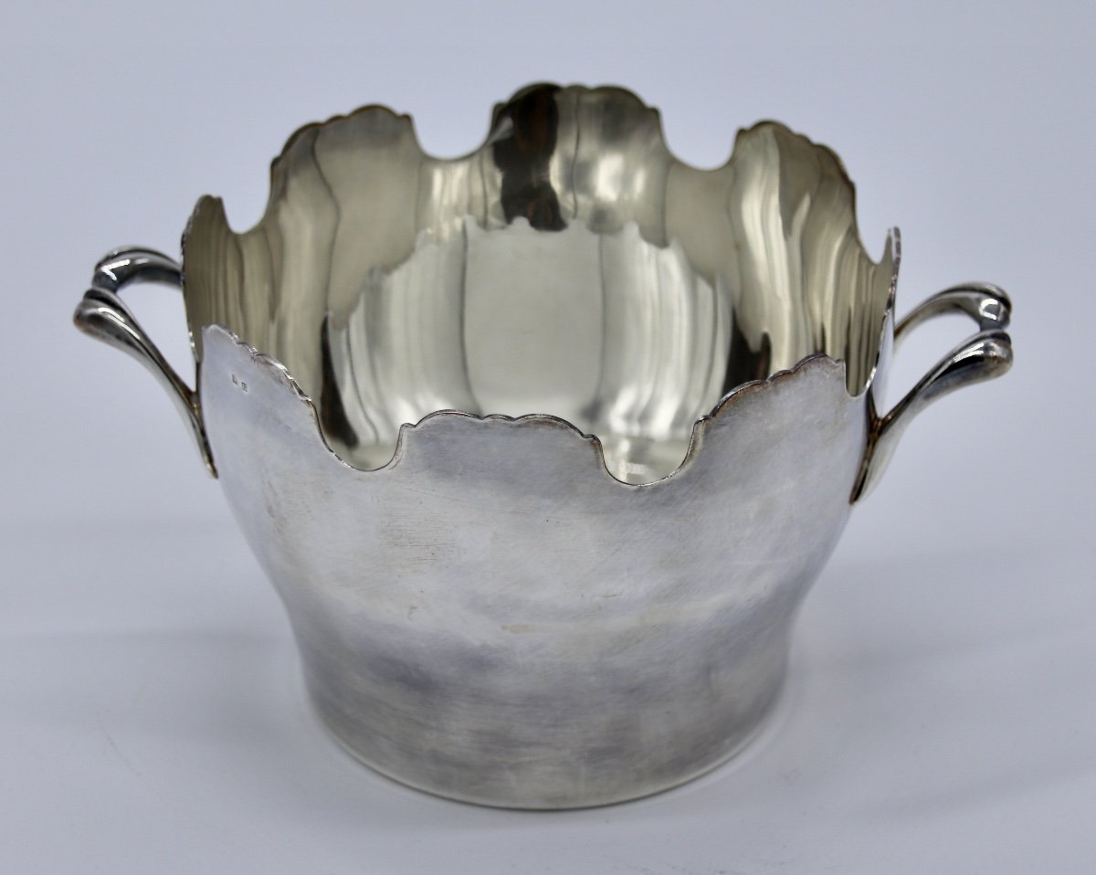 20th Century Cooler Or Canopy In Silver Metal