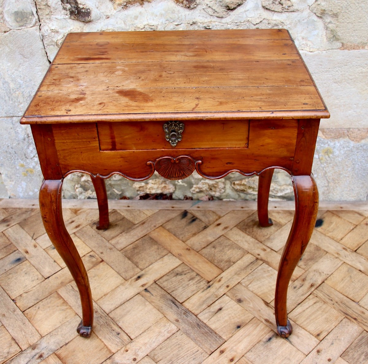 18th Century Provençal Writing Table In Cherry-photo-4