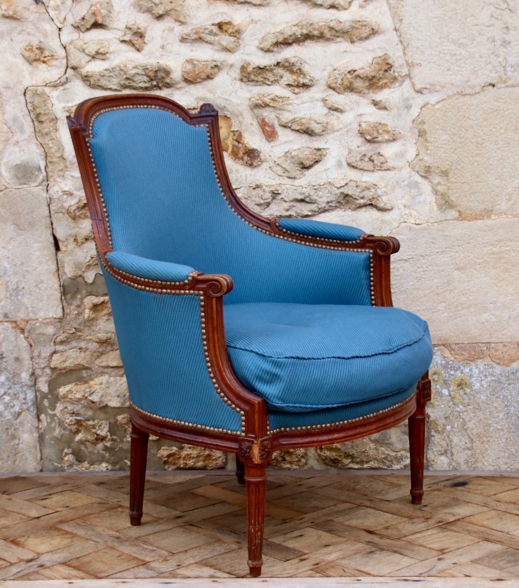 Bergere Louis XVI Cushion Eighteenth Time-photo-2